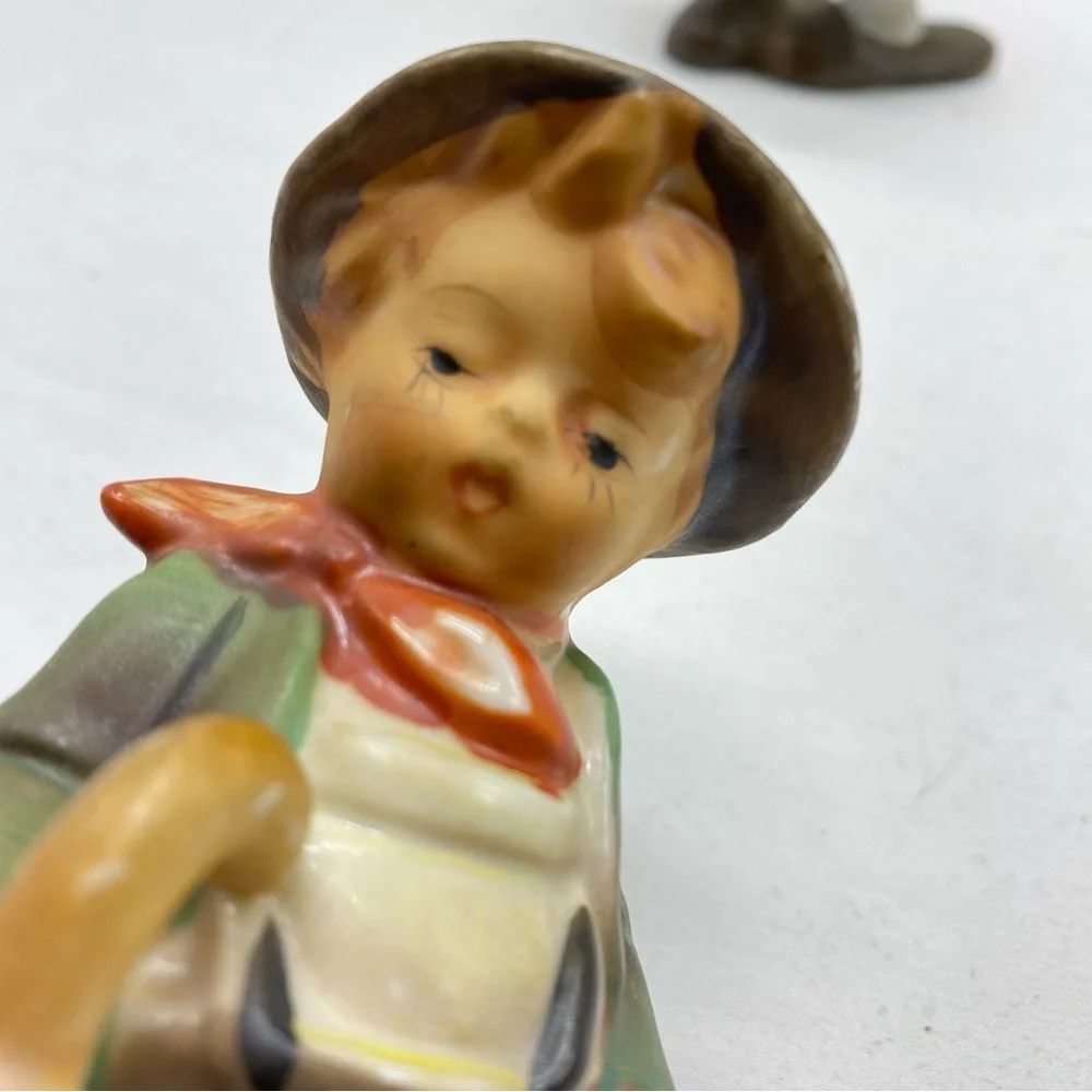 Vintage Mid- Century Boy and Girl with Picnic Basket Figurine Hummel Style